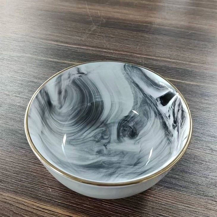 Marb Bowl ak Gold Rim